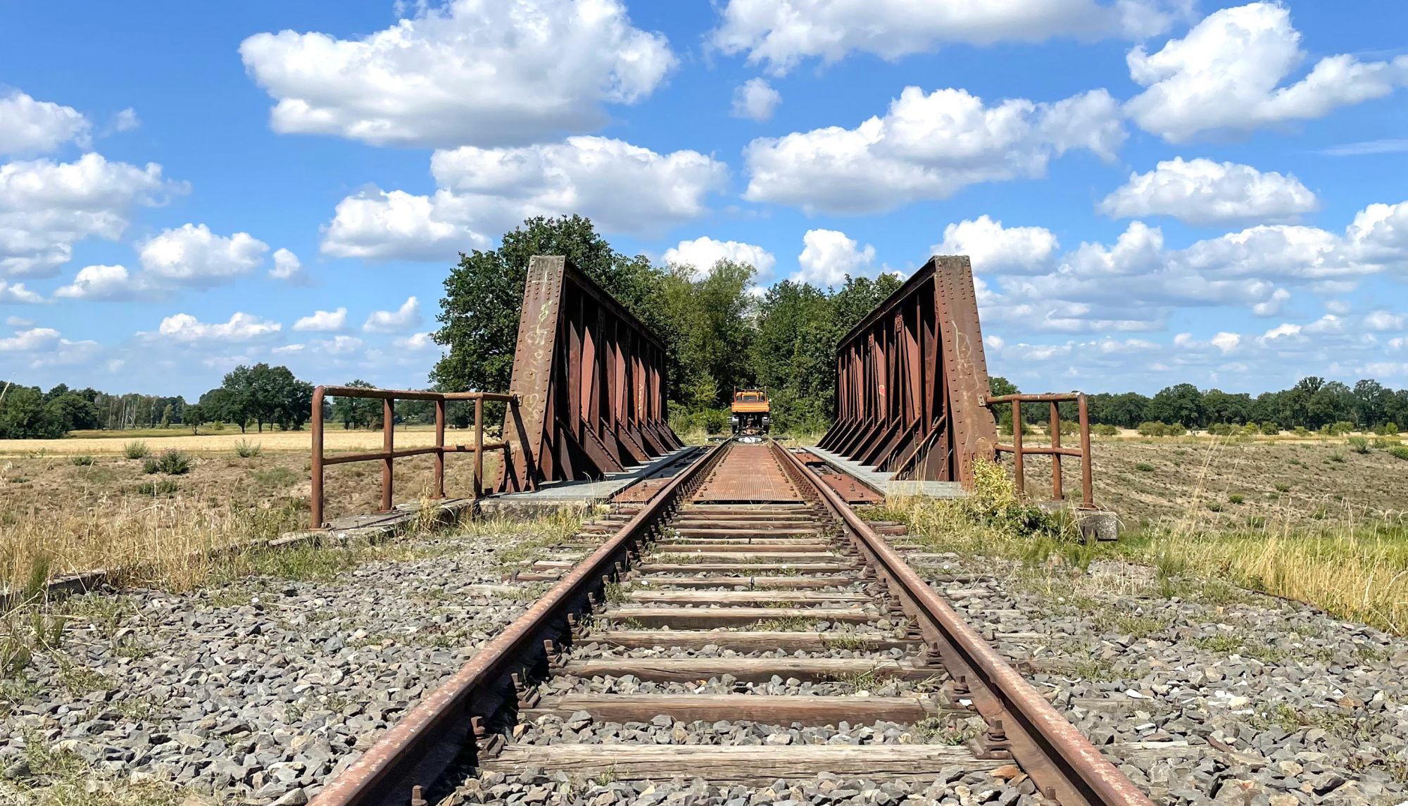 Wendland-Archiv - Die Eisenbahnbrücke über die Jeetzel nördlich von Lüchow