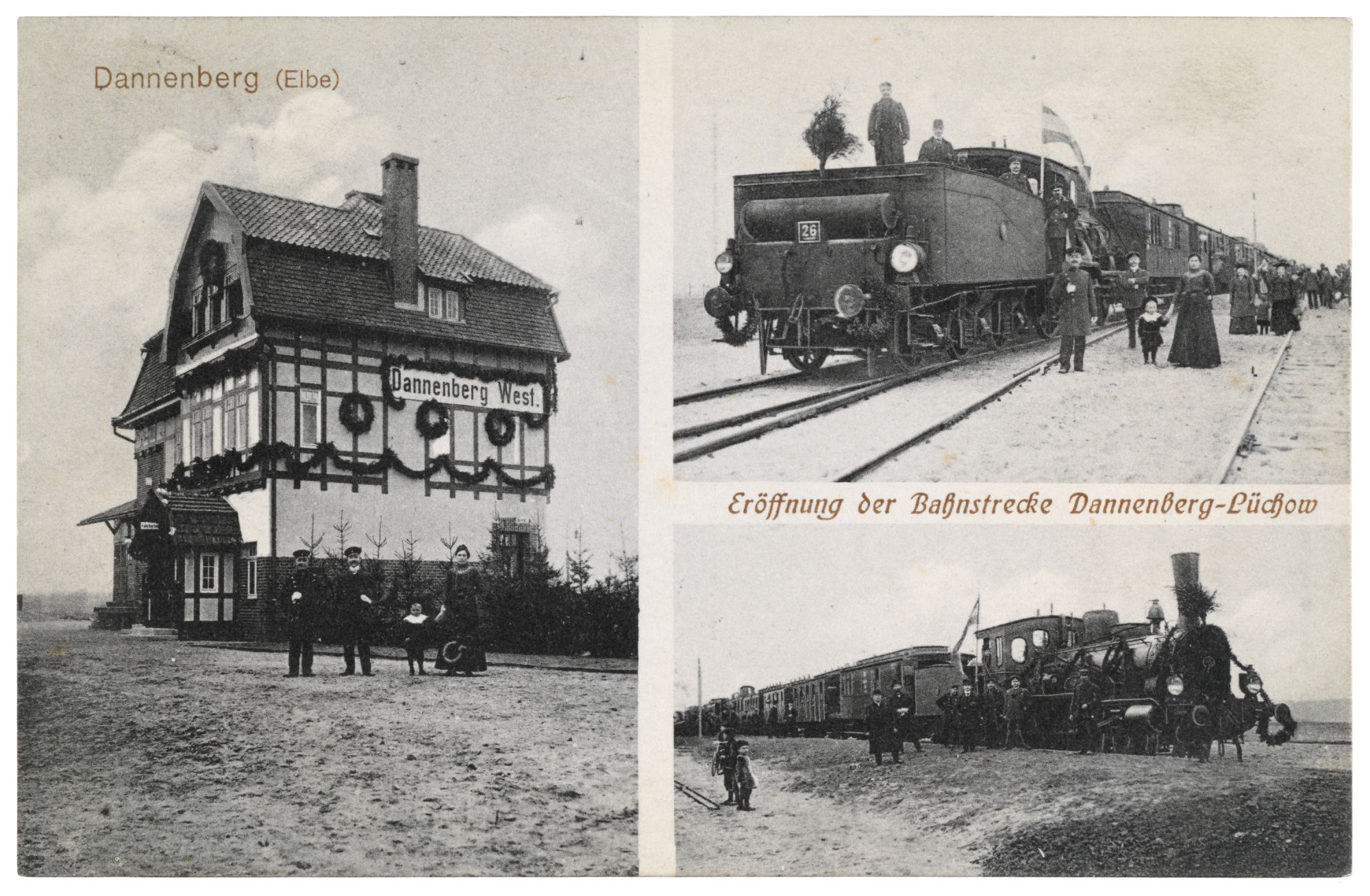 WendlandArchiv Eröffnung der Bahnstrecke Dannenberg Lüchow